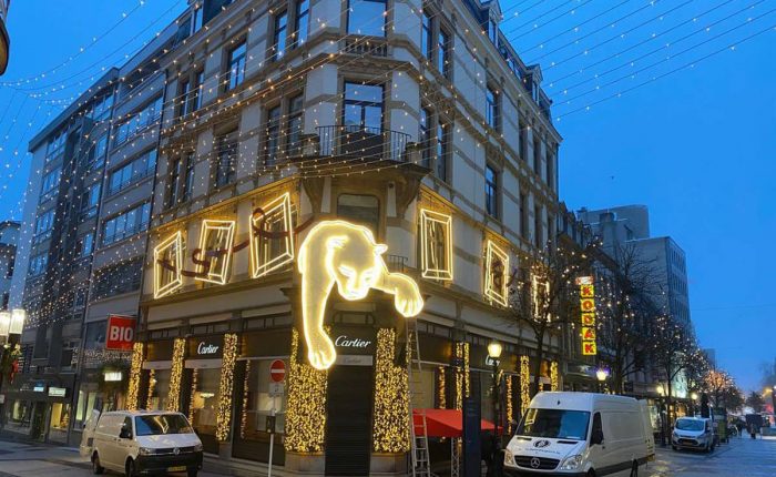 Kerstverlichting op maat winkel