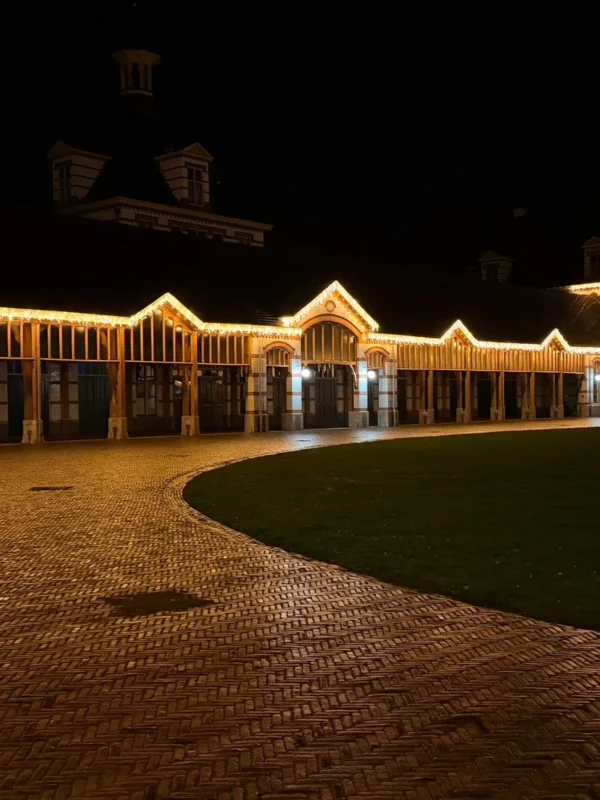 Kerstverlichting pand Paleis het Loo