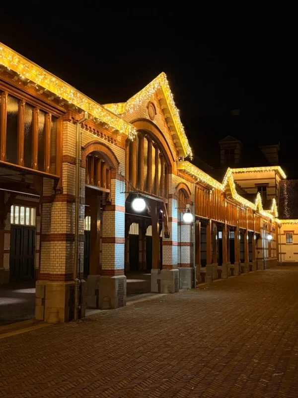 Prachtige kerst verlichting Paleis het loo