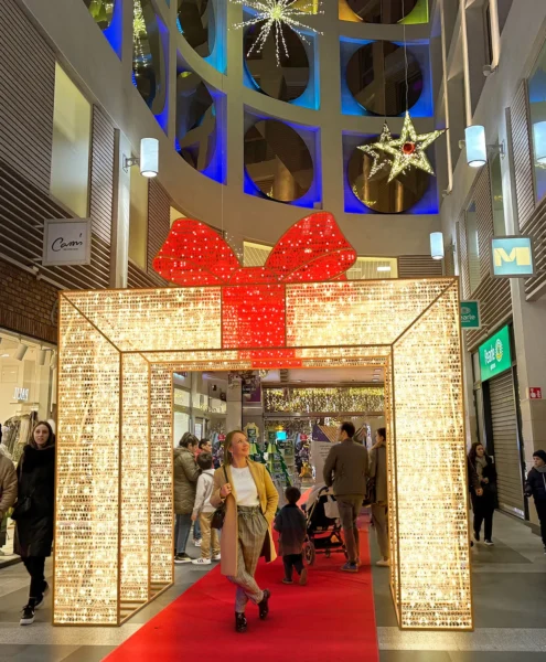 Cadeau led verlichting winkelcentrum