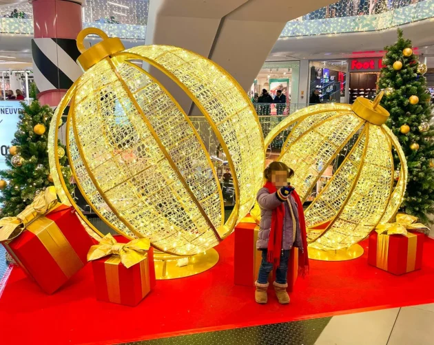 kerstballen led verlicht kerst shopping centra