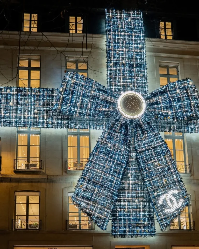 Kerstdecoratie verlichting strik kerst decoratieve versiering gevels