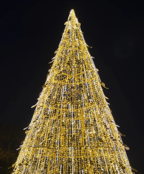 Led verlichting kerstboom